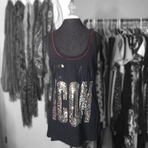 Be An Icon Black Graphic Tank